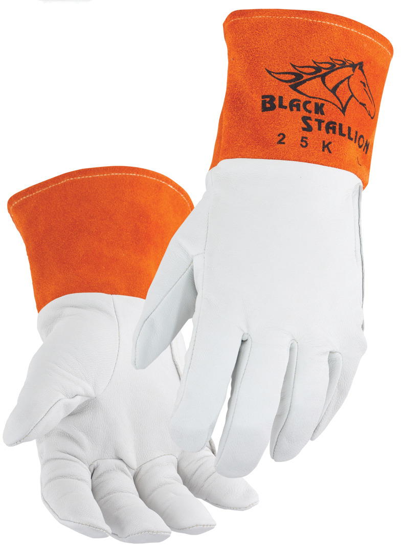 Black Stallion Lg Grain Kidskin Tig Welding Gloves